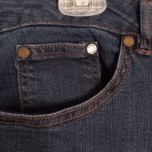 Chaps Size 12 Madden Straight Womens Jeans Dark Wash Denim - Picture 4 of 11